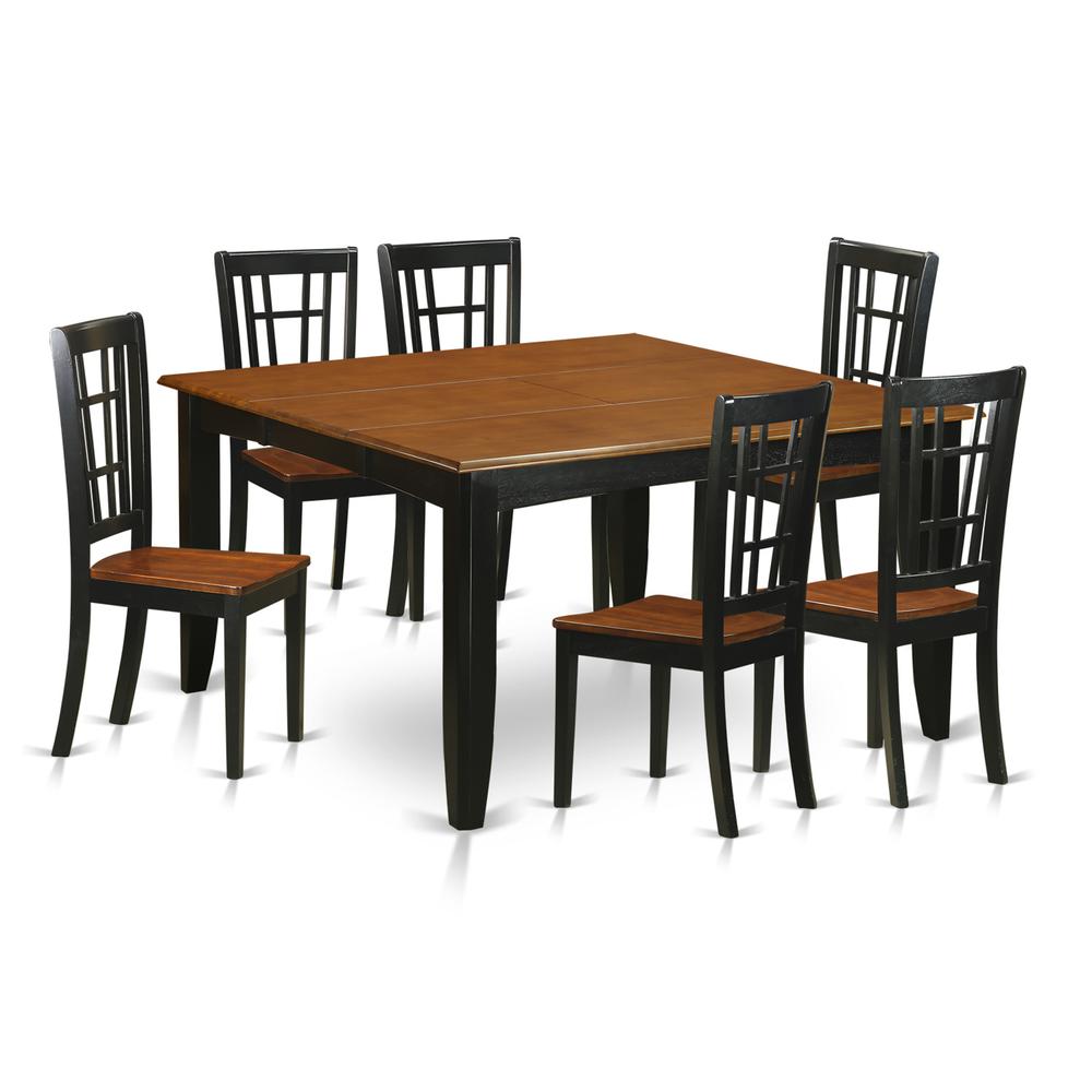 7  PC  Dining  room  set-Dining  Table  and  6  Wood  Dining  Chairs. Picture 1