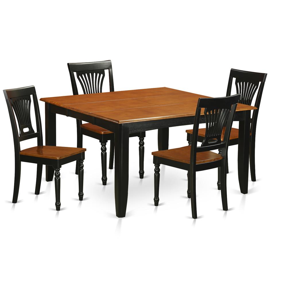 5  Pc  Dining  room  set-Dining  Table  and  4  Wood  Dining  Chairs. Picture 1