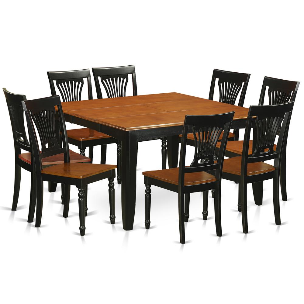 9  Pc  Dining  room  set-Dining  Table  and  8  Wooden  Dining  Chairs. Picture 1