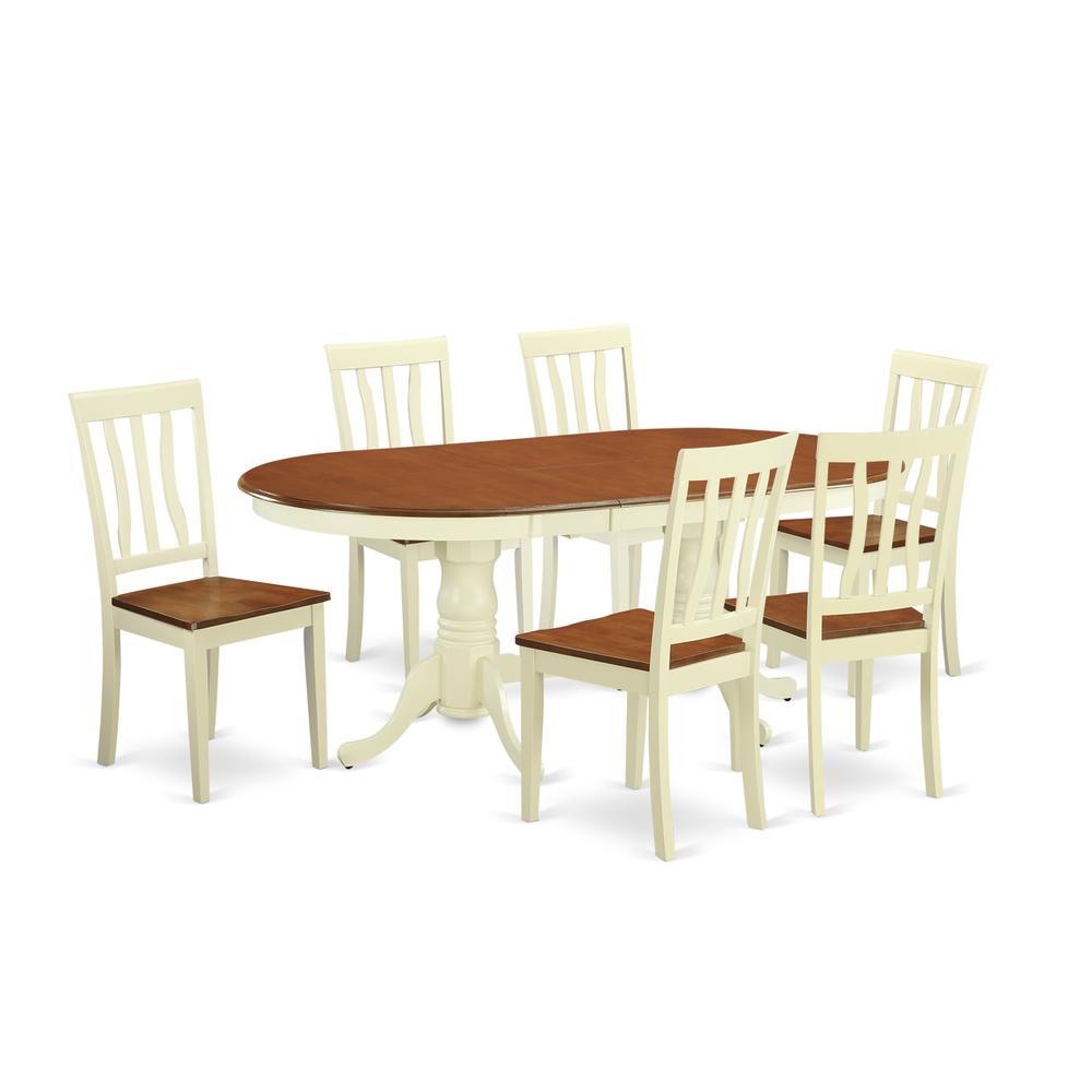 7  PC  Kitchen  dinette  set  -Small  Kitchen  Table  and  6  Dining  Chairs. Picture 1