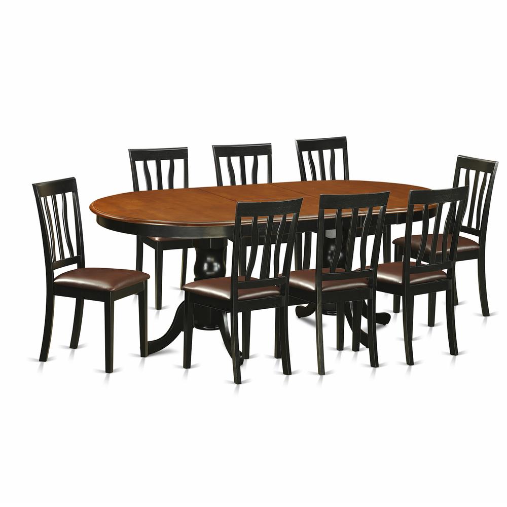 9  Pc  Dining  room  set-Dining  Table  with  8  Wood  Dining  Chairs. Picture 1