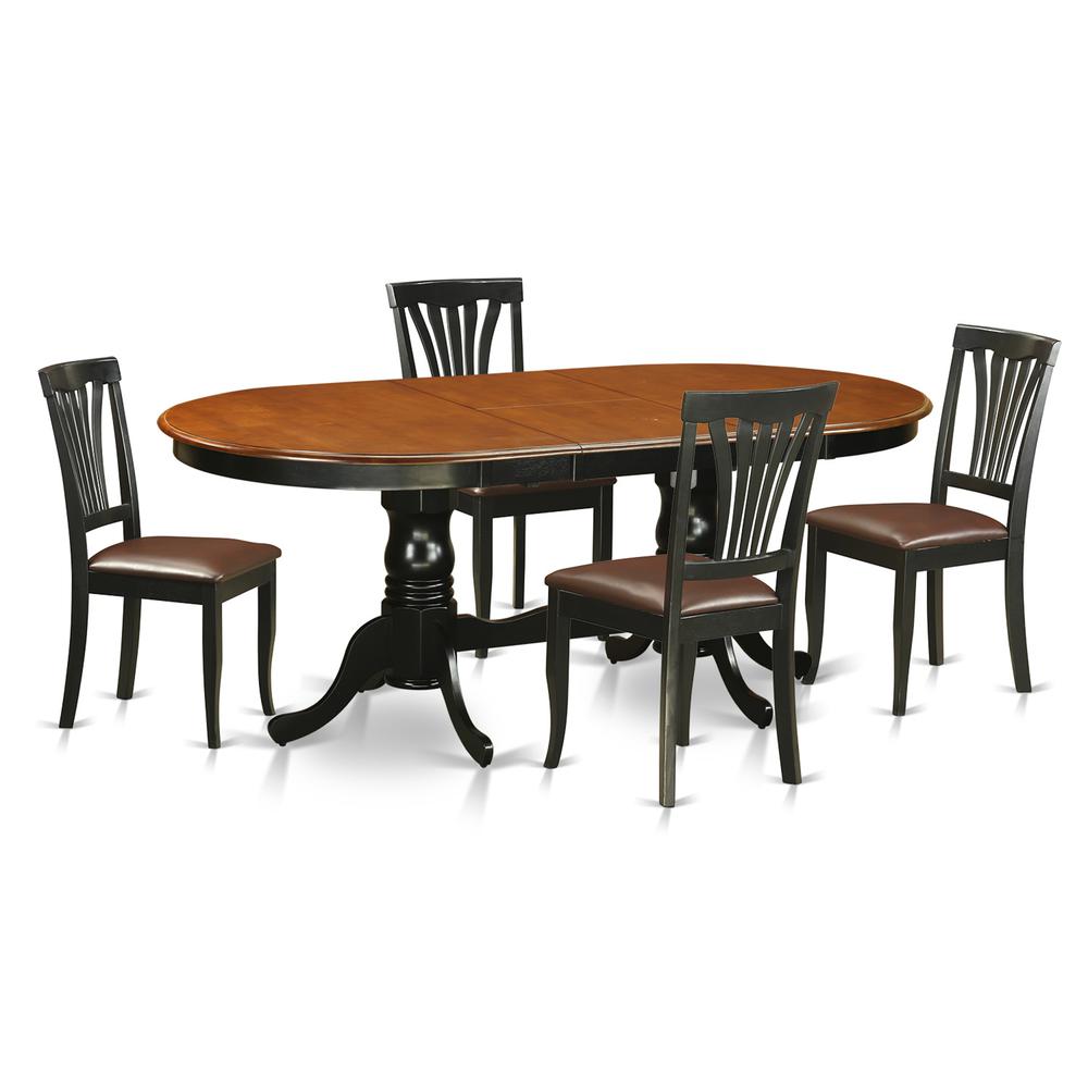 5  Pc  Dining  room  set-Dining  Table  with  4  Wooden  Dining  Chairs. Picture 1