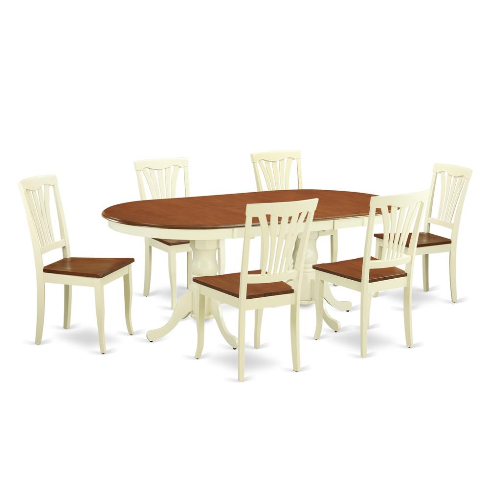 7  Pc  Dining  room  set  for  6-Dining  Table  with  6  Kitchen  Dining  Chairs. Picture 1