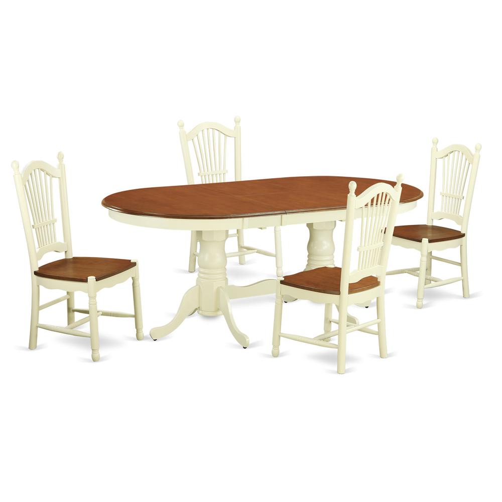 5  Pc  Table  and  Chairs  set  -Kitchen  dinette  Table  and  4  Dining  Chairs. Picture 1