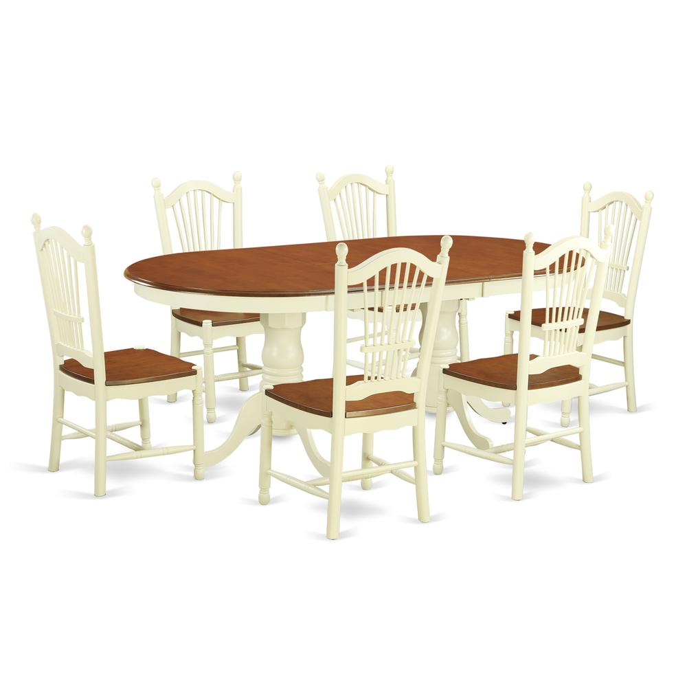 7  Pc  Dining  room  set  for  6-Dining  Table  and  6  Kitchen  Chairs. Picture 1