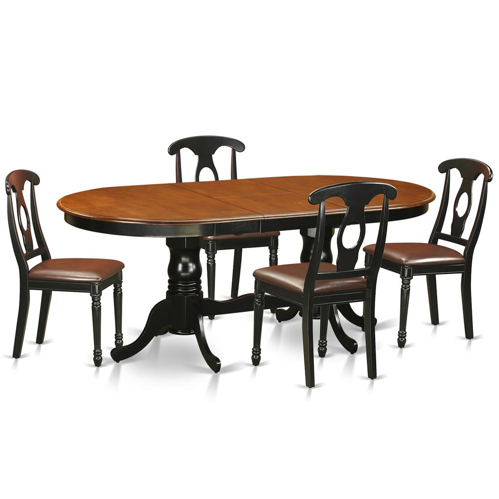 5  Pc  Dining  room  set-Dining  Table  with  4  Wood  Dining  Chairs. Picture 1