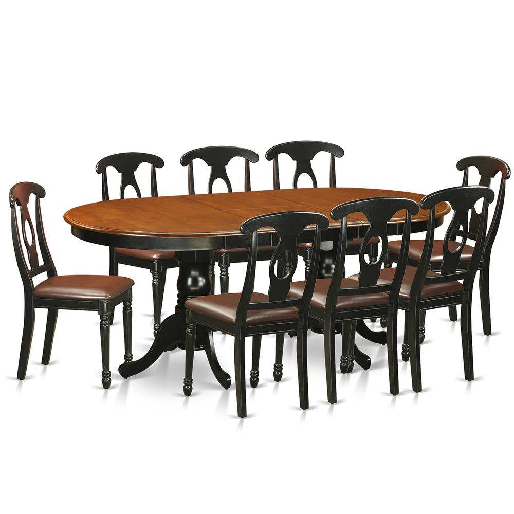 9  Pc  Dining  room  set-Dining  Table  with  8  Wooden  Dining  Chairs. Picture 1