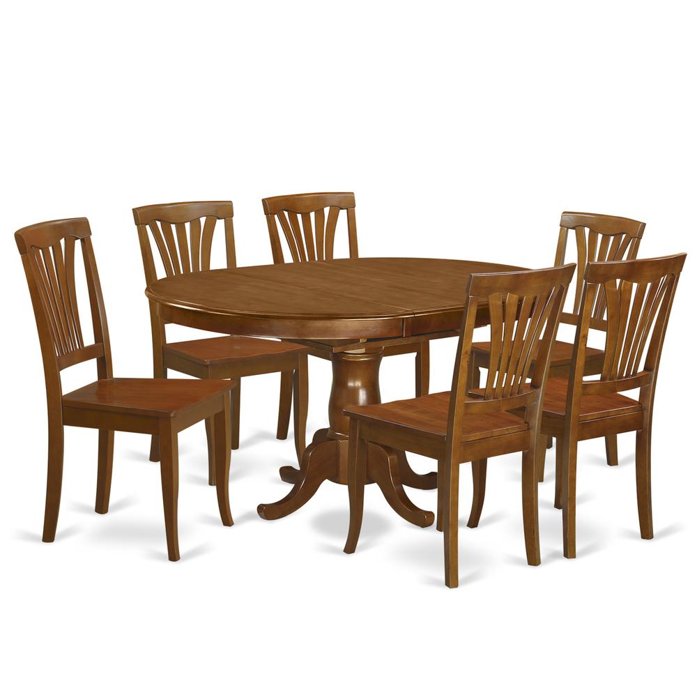 7  Pc  Dining  room  set  for  6-  Kitchen  dinette  Table  and  6  Kitchen  Chairs. Picture 1