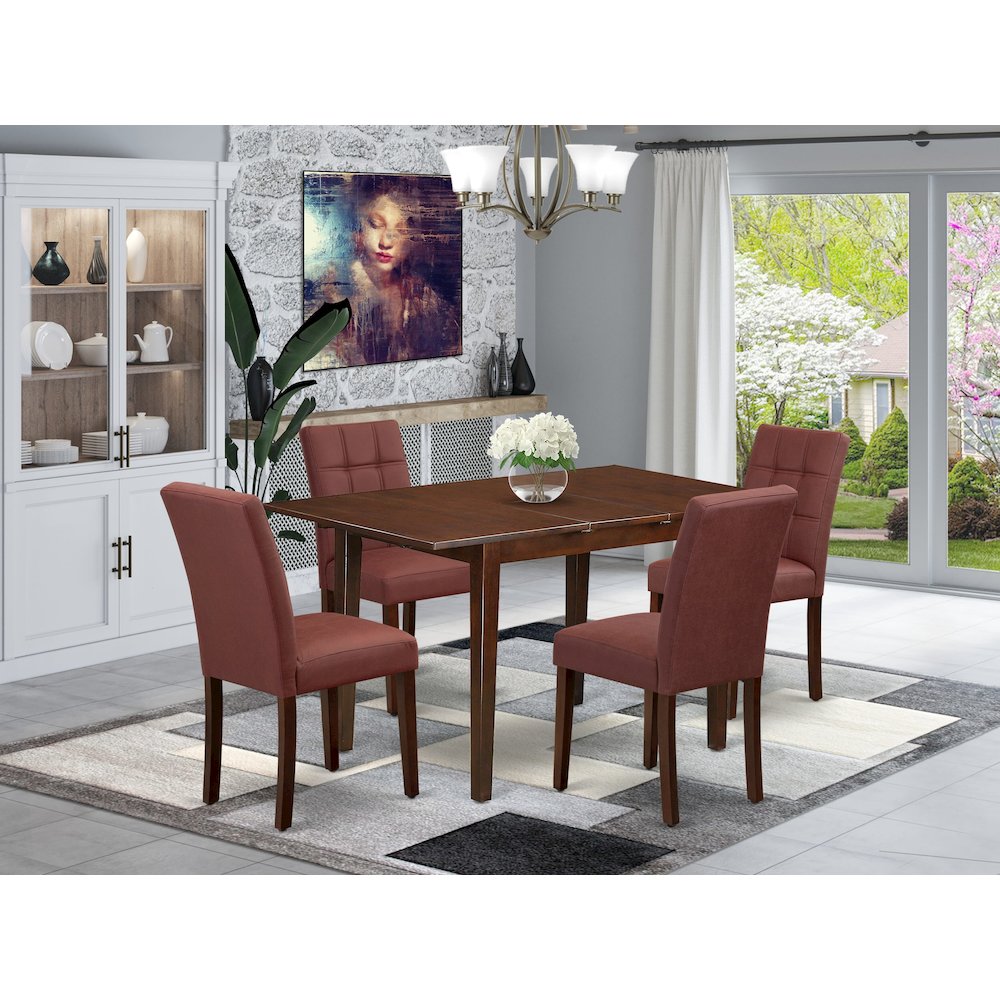 5 Piece Modern Dining Table Set contain A Kitchen Table. Picture 2