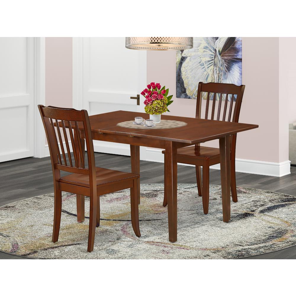 Dining Room Set Mahogany, PSDA3-MAH-W. Picture 2