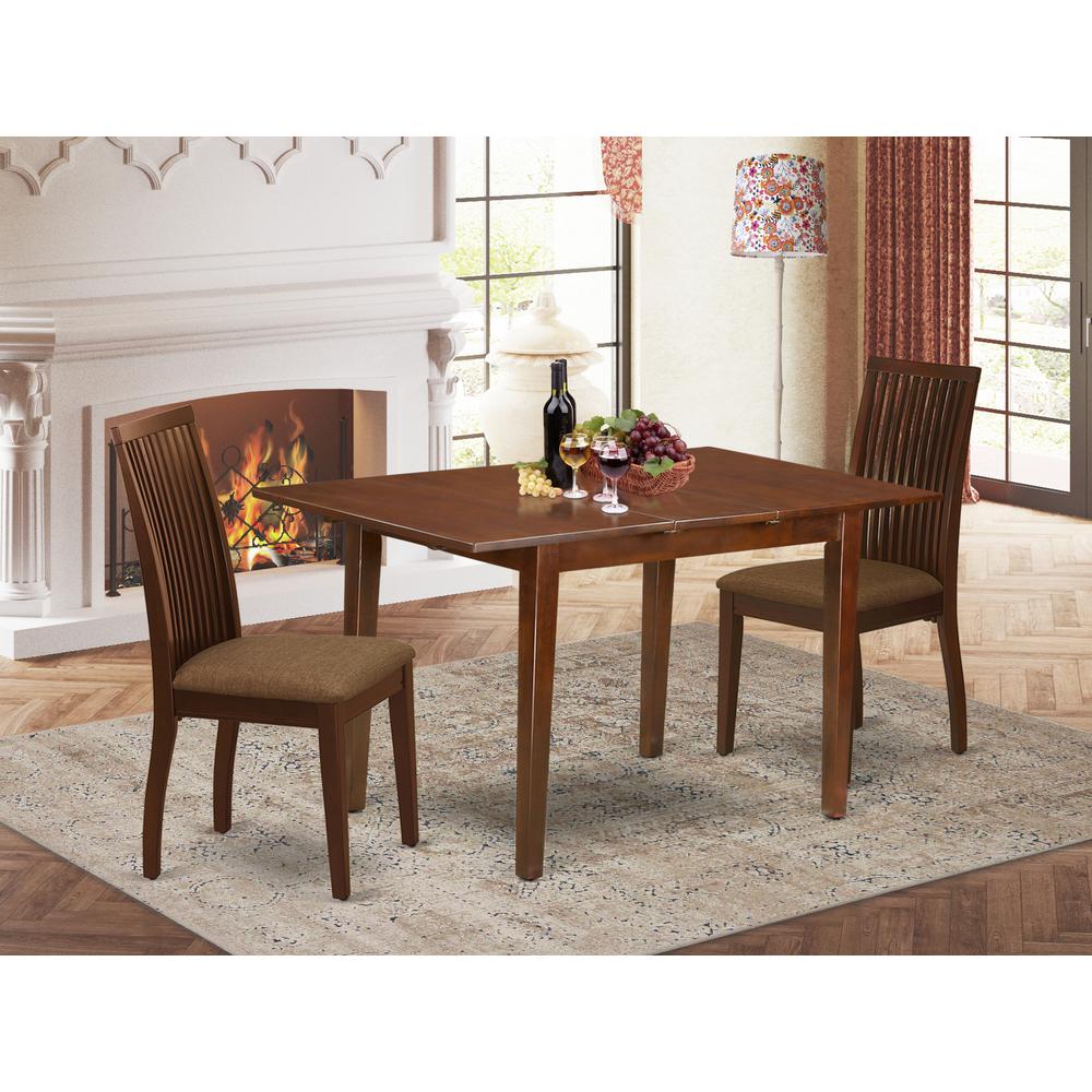 Dining Room Set Mahogany, PSIP3-MAH-C. Picture 2