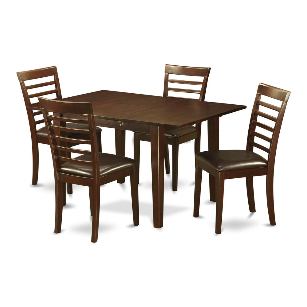 5  Pc  Kitchen  nook  Dining  set  -small  Table  with  4  Dining  Chairs. Picture 1