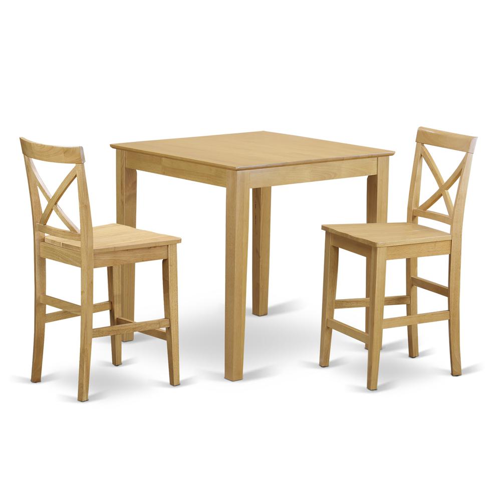 3  PC  Counter  height  Table-pub  Table  and  2  counter  height  Chairs. Picture 1
