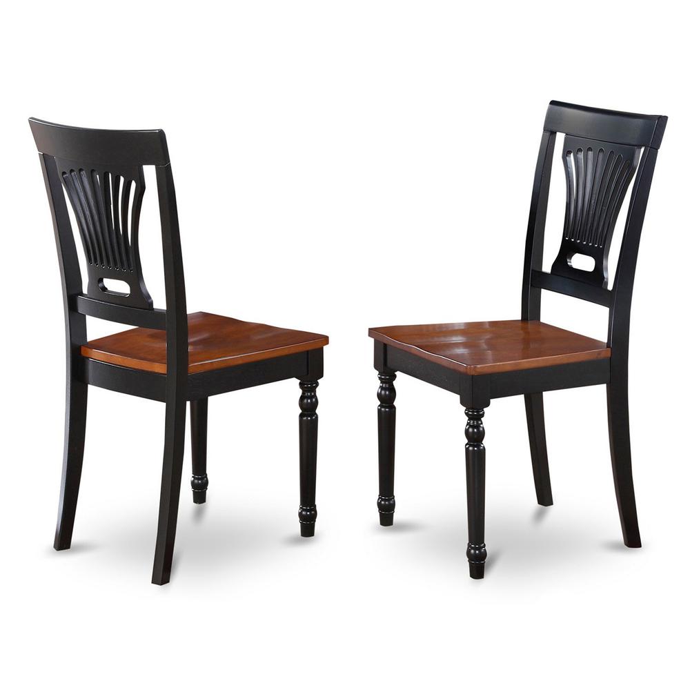 AVPL7-BCH-W Dining set - 7 Pcs with 6 Wooden Chairs. Picture 3