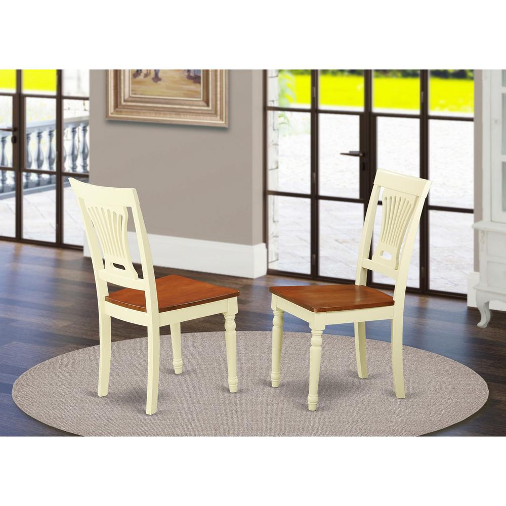 Dining Room Set Buttermilk & Cherry, NDPL3-WHI-W. Picture 3