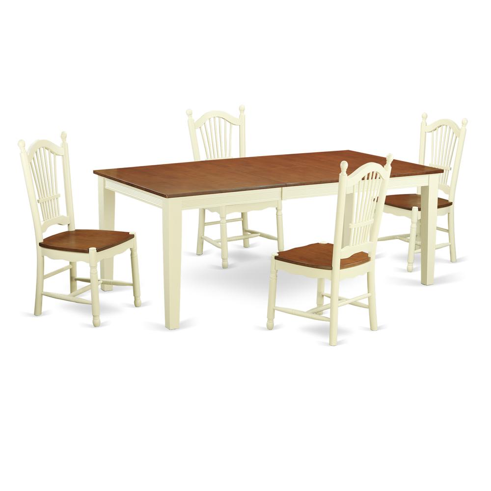 5  PcTable  and  chair  set  -  Dining  Table  and  4  Dining  Chairs. Picture 1