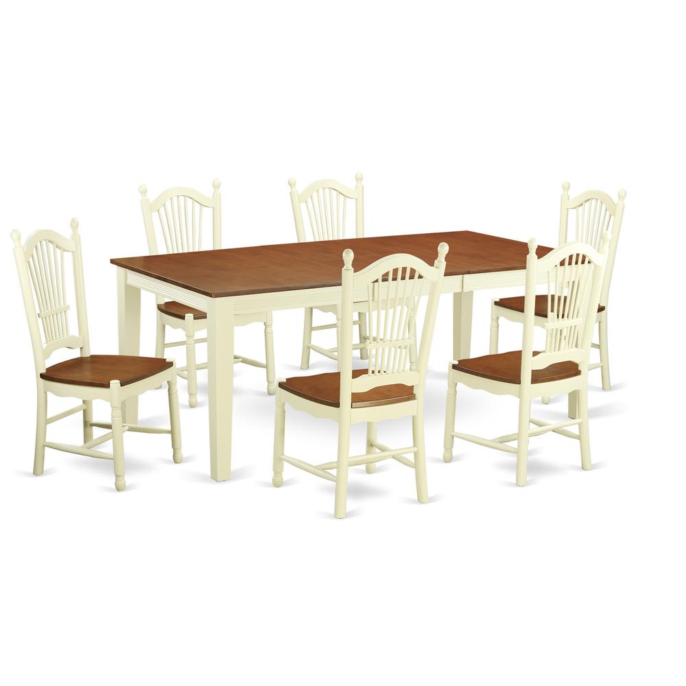 7  PcKitchen  Table  set  for  6-Small  Kitchen  Table  and  6  Kitchen  Chairs. Picture 1