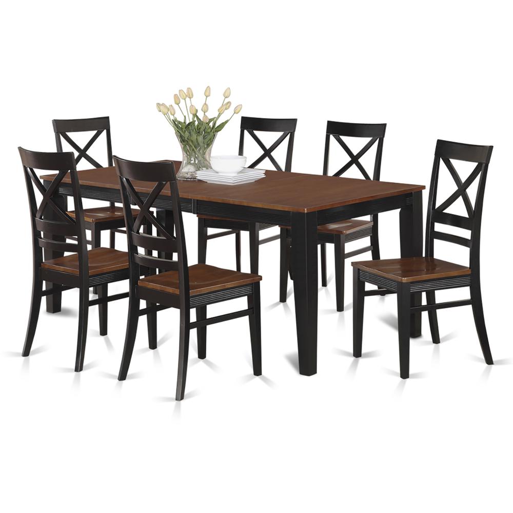 7  Pc  Dining  set-Table  and  6  Kitchen  Chairs. Picture 1