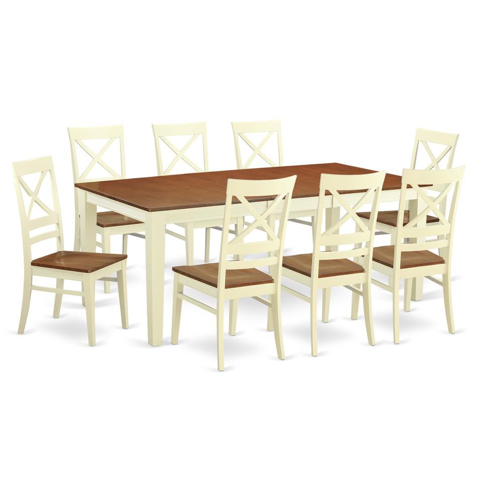 9  Pc  Dining  room  set-Table  and  8  Kitchen  Chairs. Picture 1
