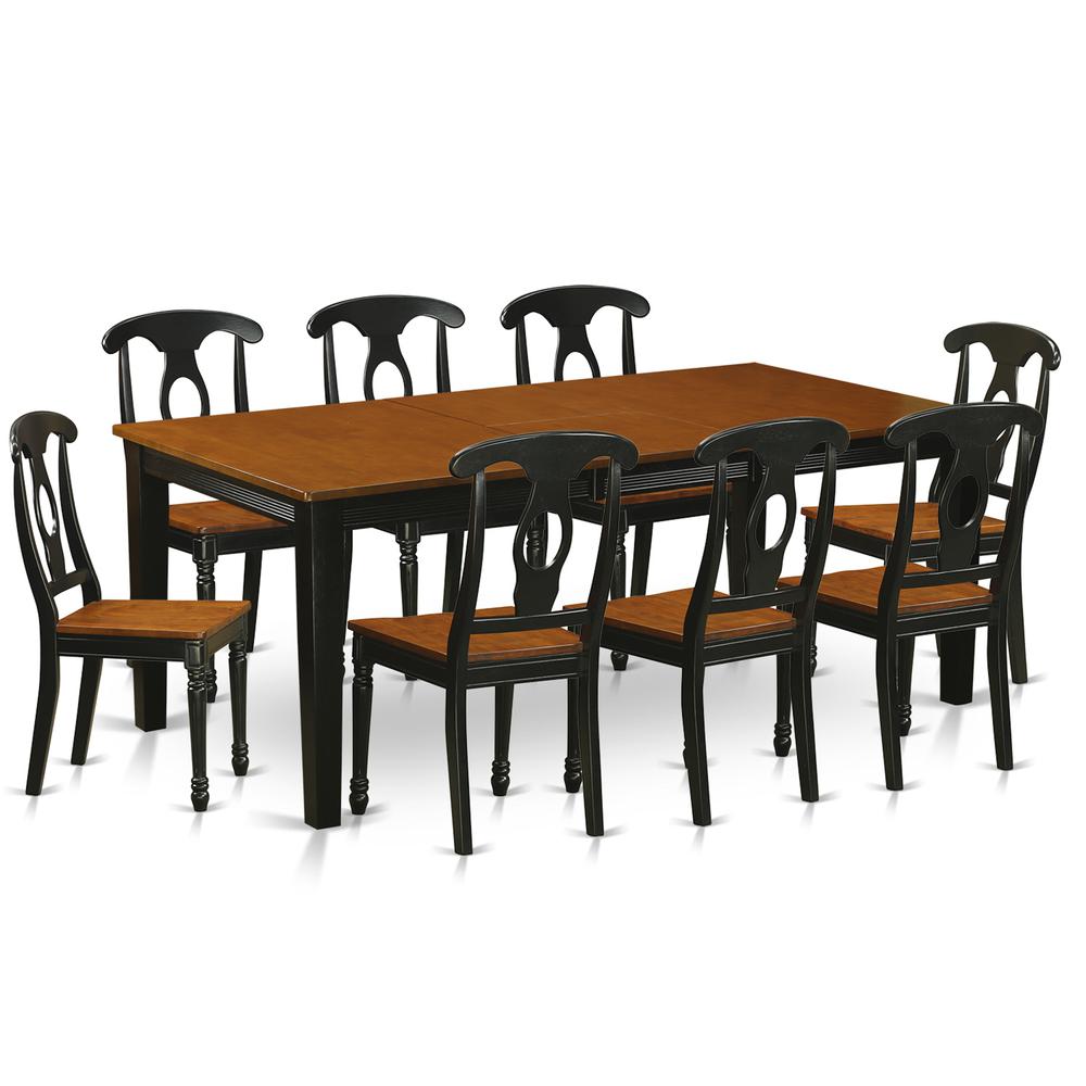 9  PC  Dining  room  set-Dining  Table  with  8  Wooden  Dining  Chairs. Picture 1