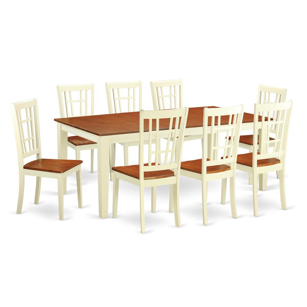 9  Pc  Dining  room  set  for  8-  Table  and  8  dinette  Chairs. Picture 1