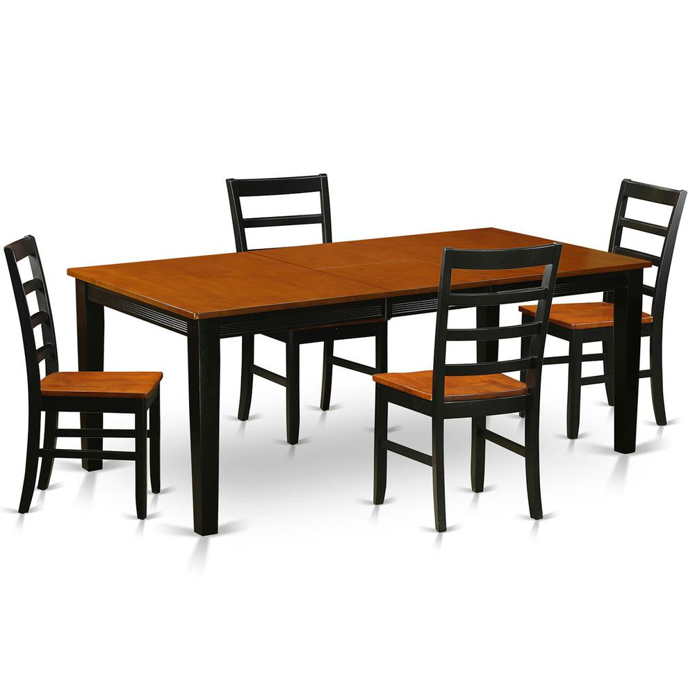5  Pc  Dining  room  set-Dining  Table  with  4  Wooden  Dining  Chairs. Picture 1