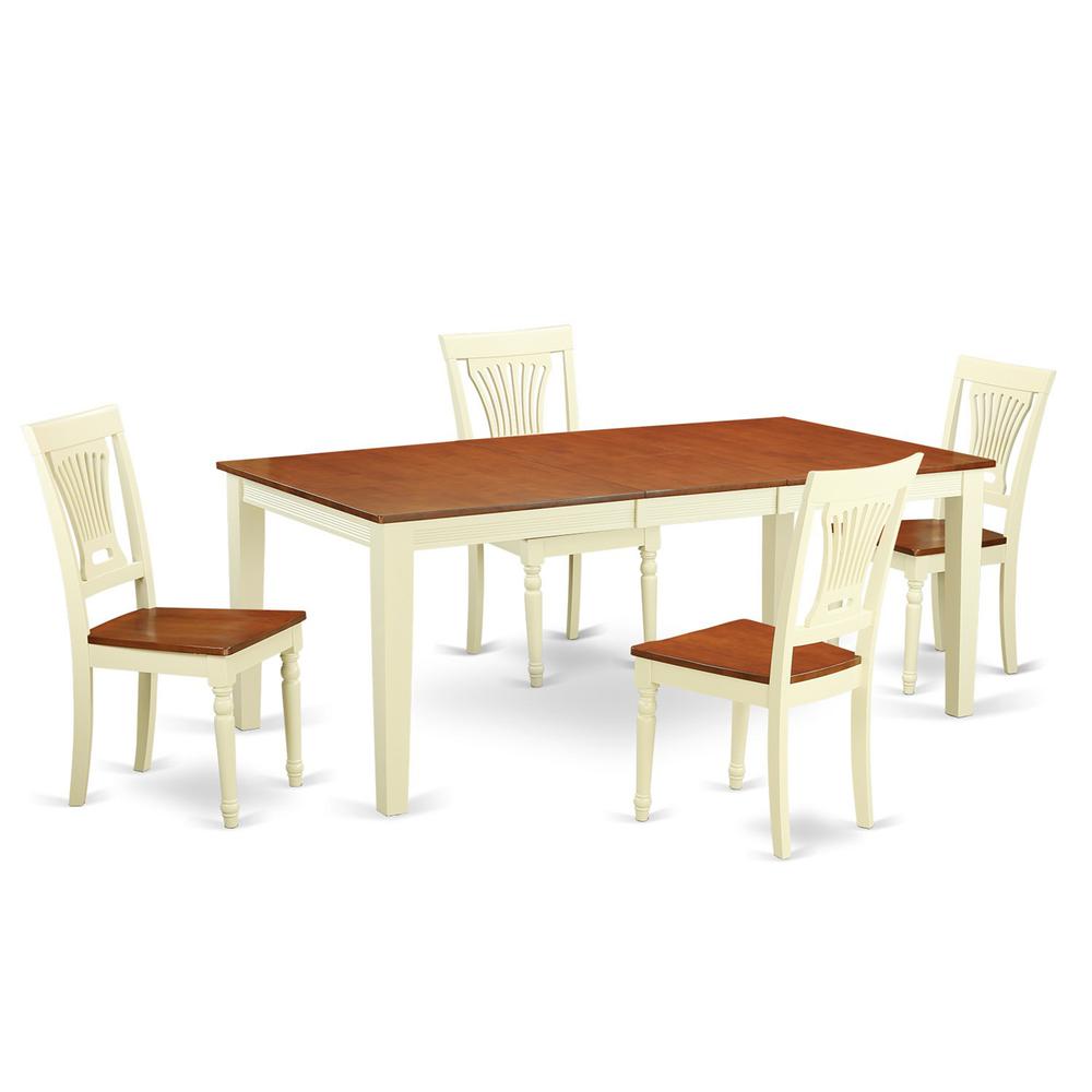 5  Pc  Table  set  for  4-Dinette  Table  and  4  Dining  Chairs. Picture 1