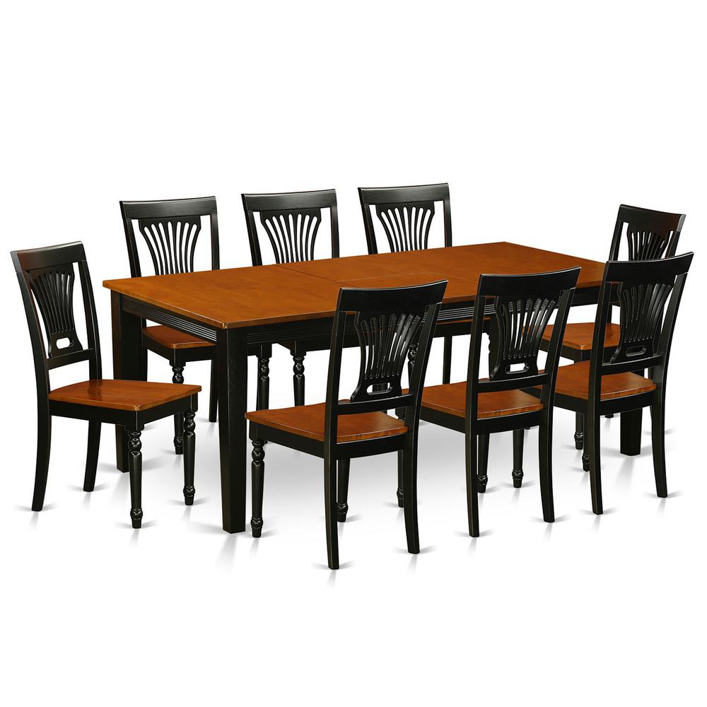 9  Pc  Dining  room  set-Dining  Table  and  8  Wood  Dining  Chairs. Picture 1