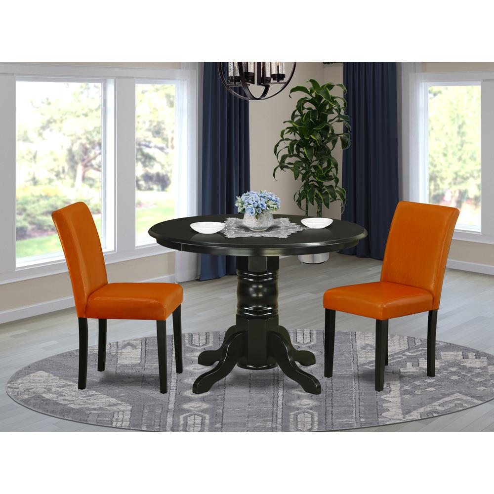 Dining Room Set Black, SHAB3-BLK-61. Picture 2