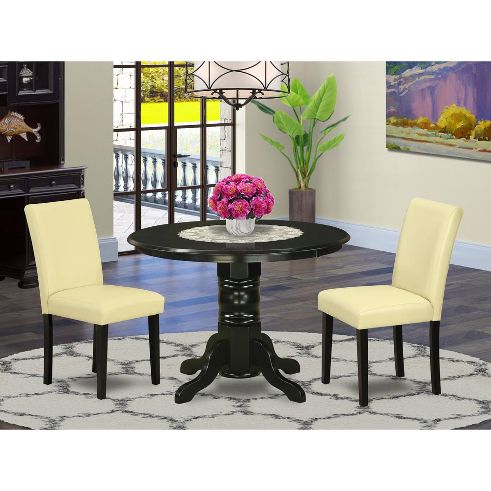 Dining Room Set Black, SHAB3-BLK-73. Picture 2