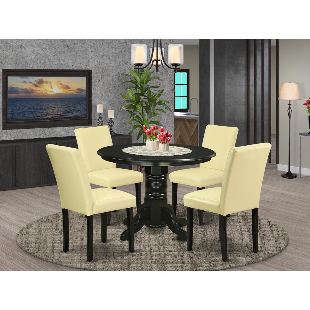 Dining Room Set Black, SHAB5-BLK-73. Picture 2