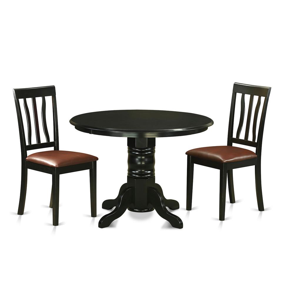 3  Pcsmall  Kitchen  Table  set  for  2-Small  Kitchen  Table  and  2  Kitchen  Chairs. Picture 1
