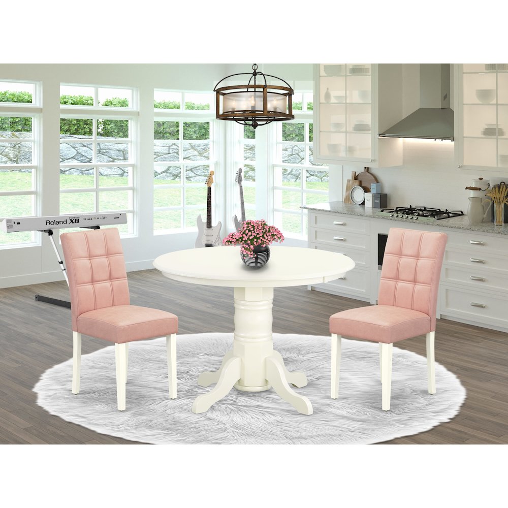 3 Piece Dinner Table Set contain A Mid-Century Dining Table. Picture 2