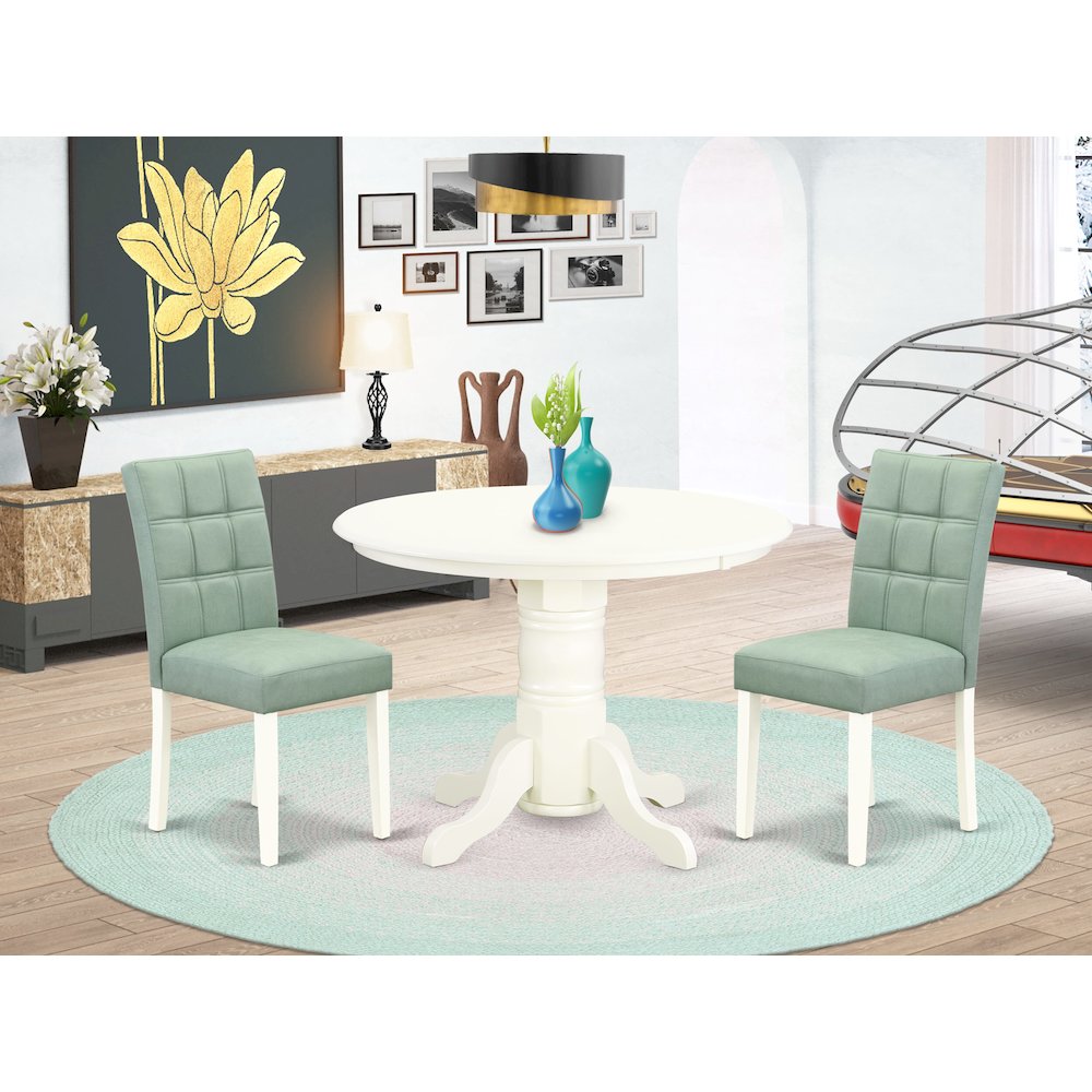 3 Piece Mid Century Modern Dining Table Set. Picture 2