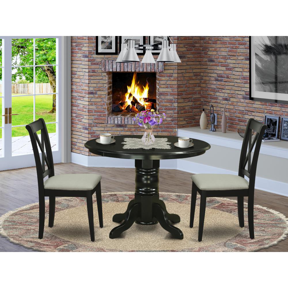 Dining Room Set Black, SHCL3-BLK-C. Picture 2