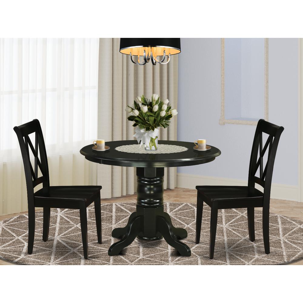 Dining Room Set Black, SHCL3-BLK-W. Picture 2