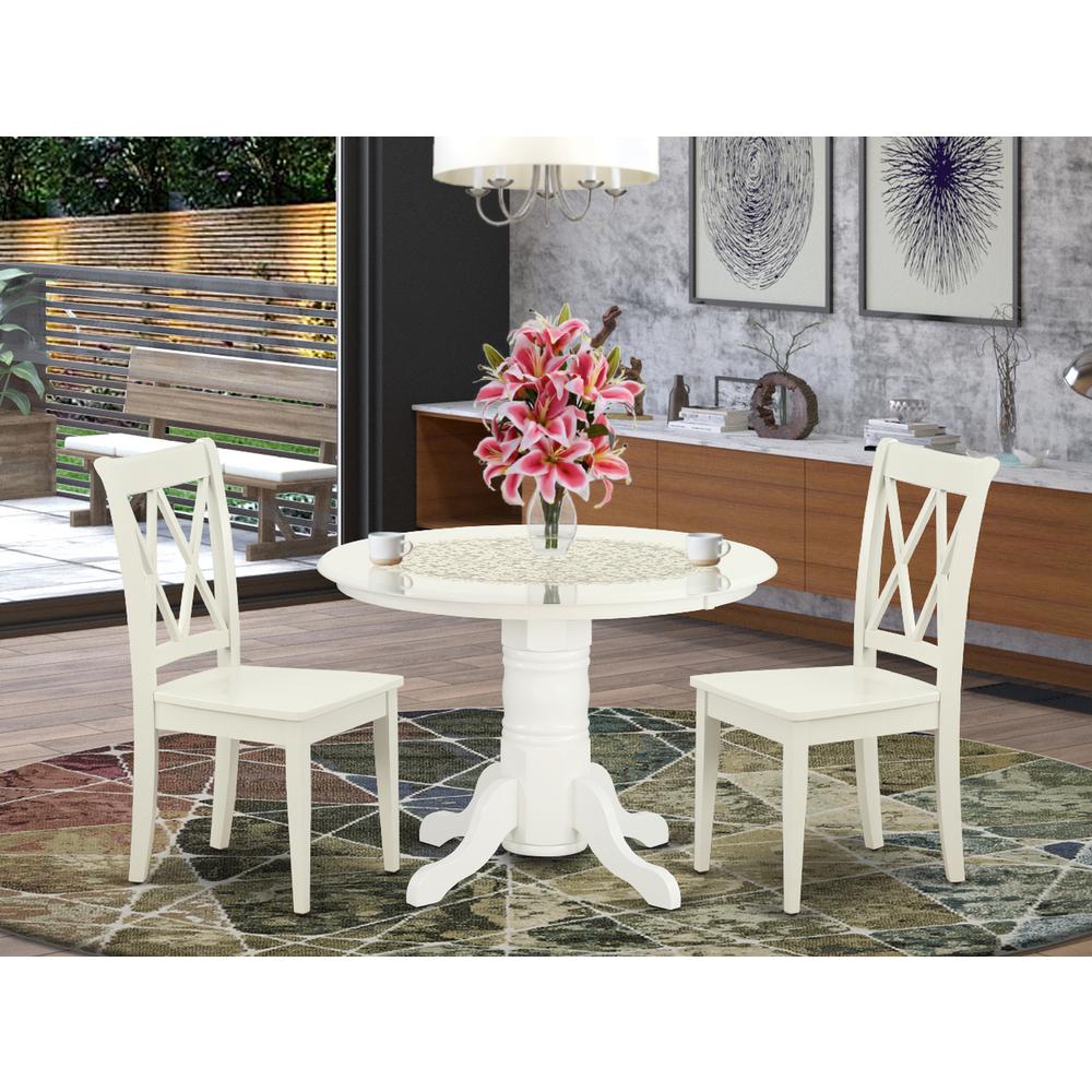 Dining Room Set Linen White, SHCL3-LWH-W. Picture 2