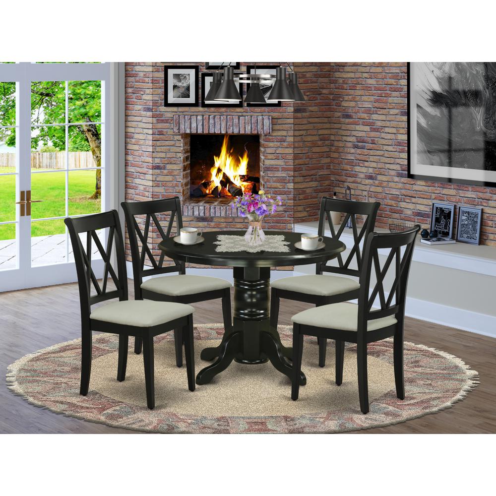 Dining Room Set Black, SHCL5-BLK-C. Picture 2