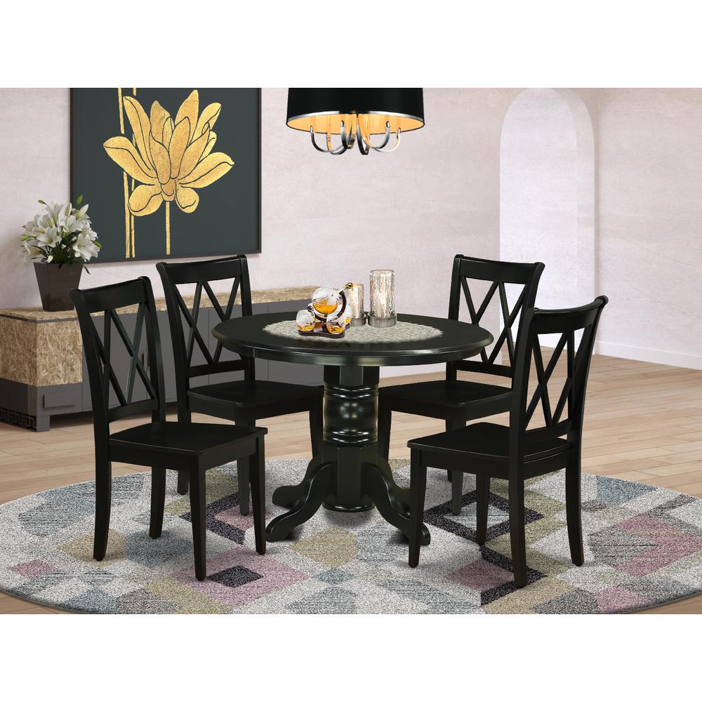 Dining Room Set Black, SHCL5-BLK-W. Picture 2