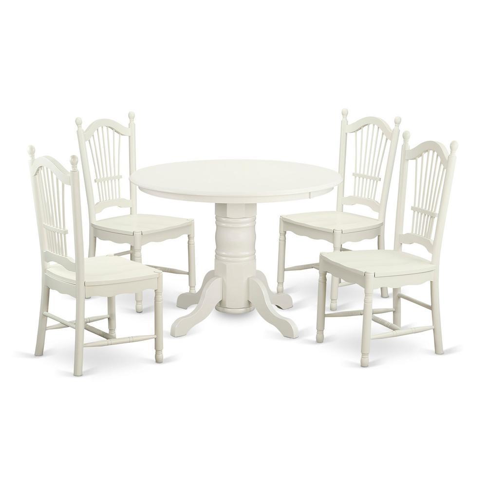 5  PC  dinette  set  for  4-Dining  Table  and  4  Dining  Chairs. Picture 1