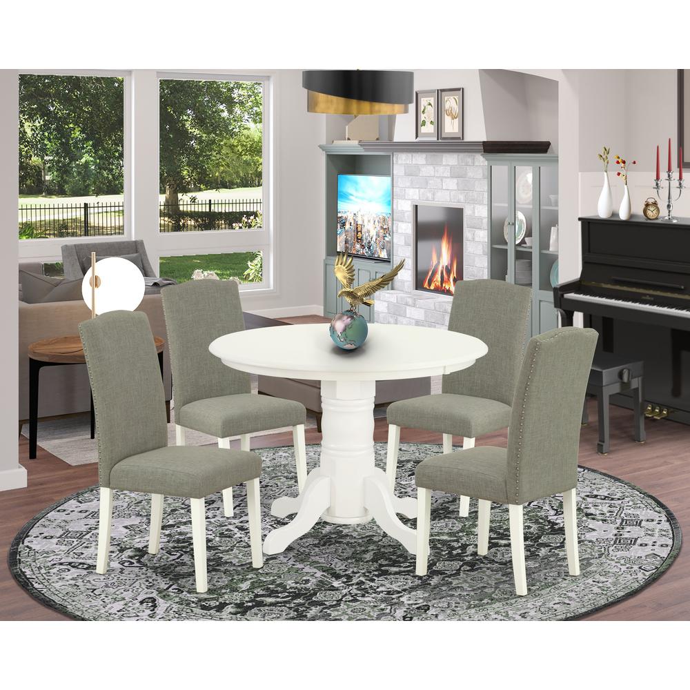 Dining Room Set Linen White, SHEN5-LWH-06. Picture 2