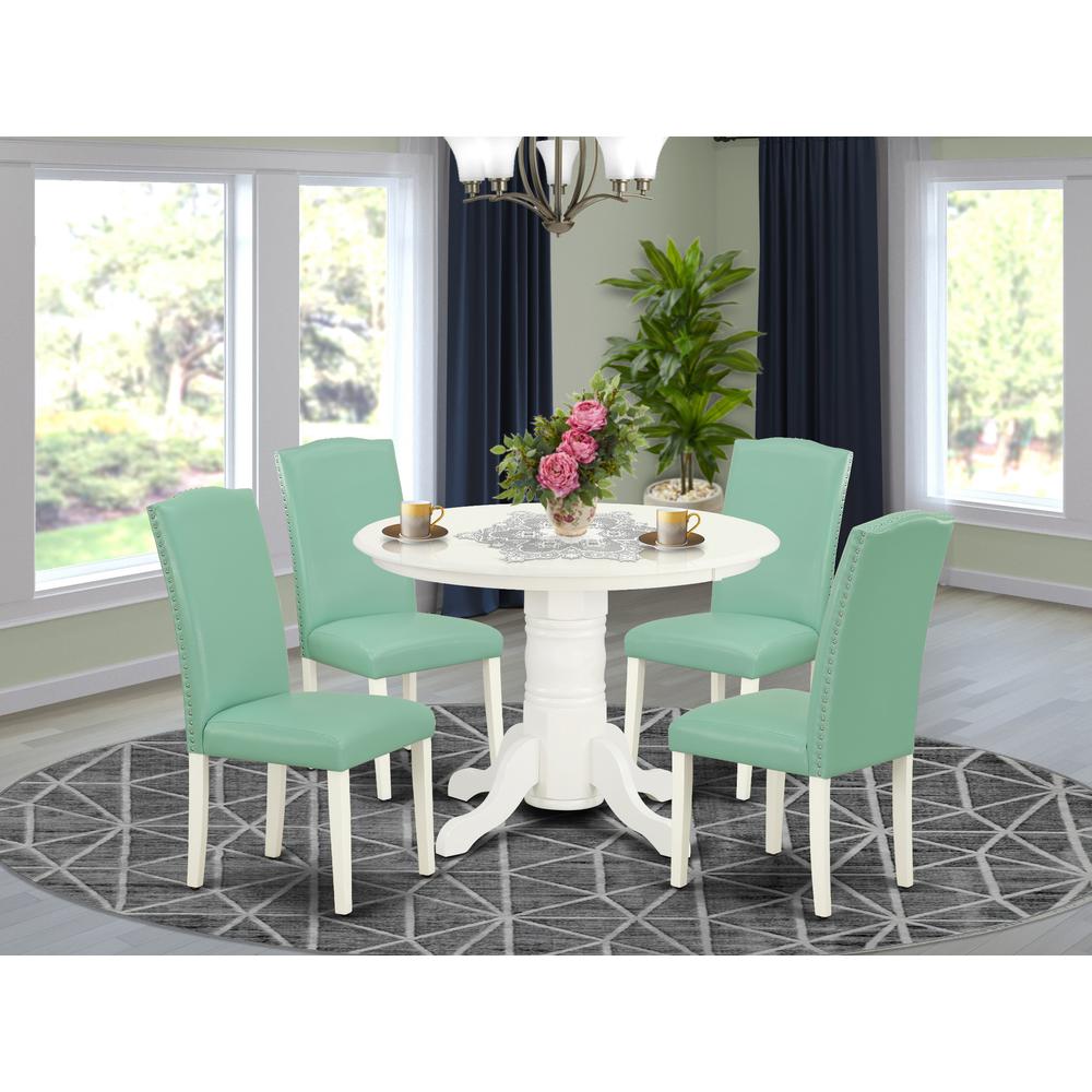 Dining Room Set Linen White, SHEN5-LWH-57. Picture 2