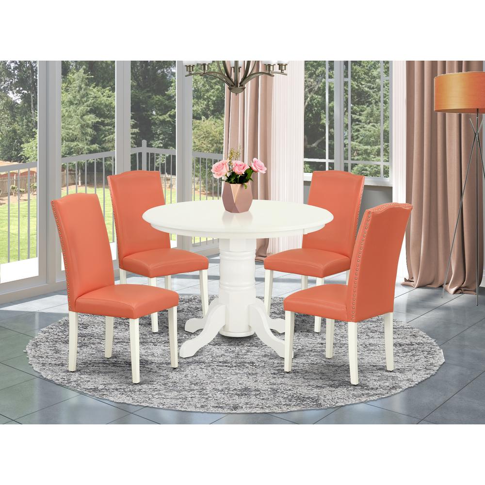 Dining Room Set Linen White, SHEN5-LWH-78. Picture 2
