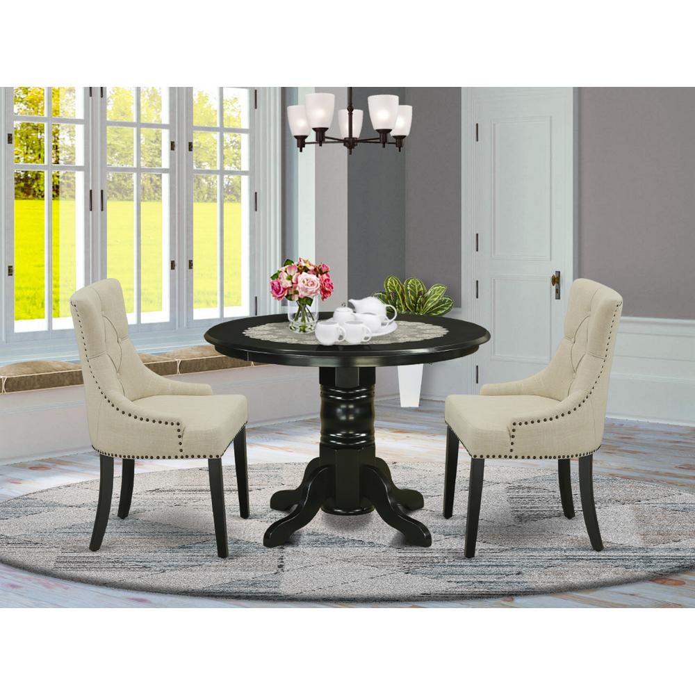 Dining Room Set Black, SHFR3-BLK-02. Picture 2