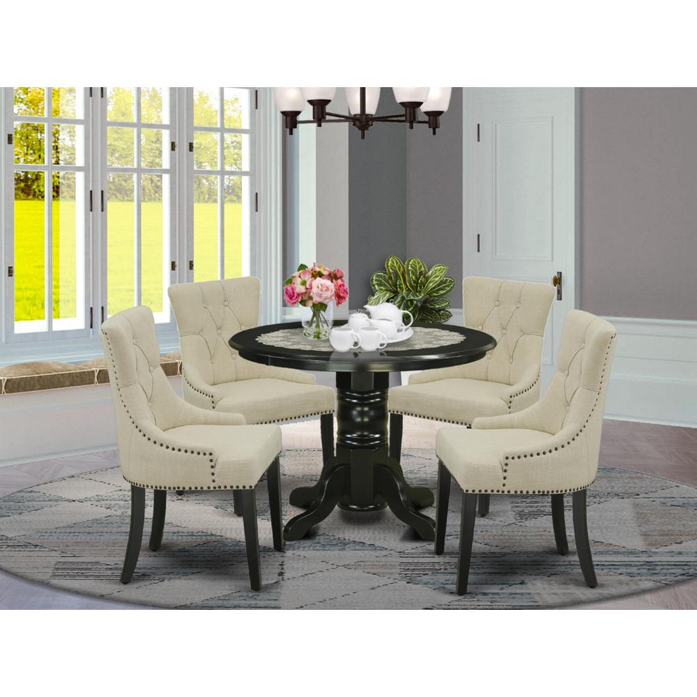 Dining Room Set Black, SHFR5-BLK-02. Picture 2