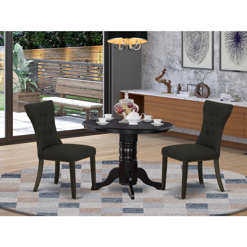 Dining Room Set Black, SHGA3-BLK-24. Picture 2