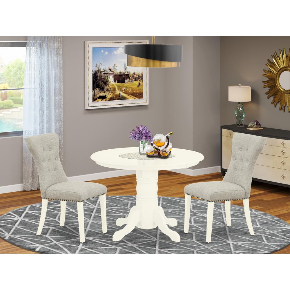 Dining Room Set Linen White, SHGA3-WHI-35. Picture 2
