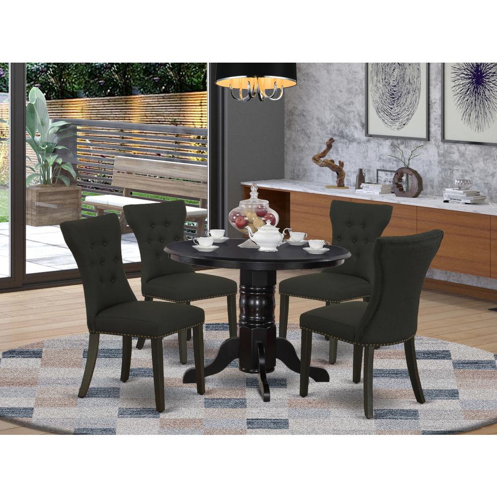 Dining Room Set Black, SHGA5-BLK-24. Picture 2