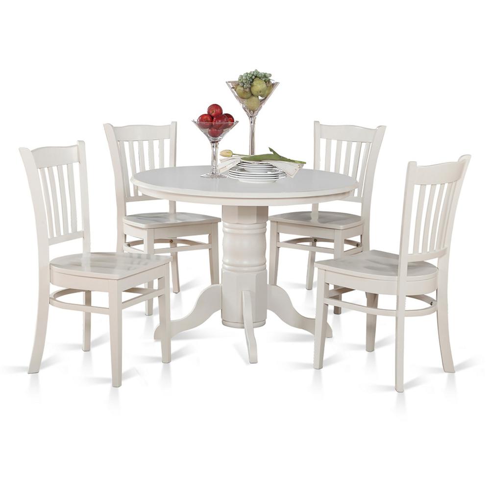 5  Pc  small  Kitchen  Table  and  Chairs  set-Round  Table  and  4  Kitchen  Chairs. Picture 1