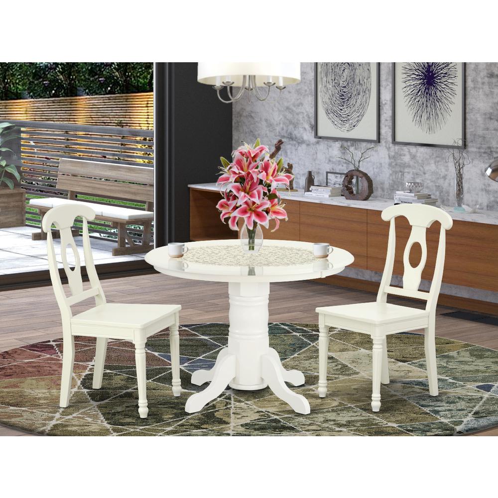 Dining Room Set Linen White, SHKE3-LWH-W. Picture 2